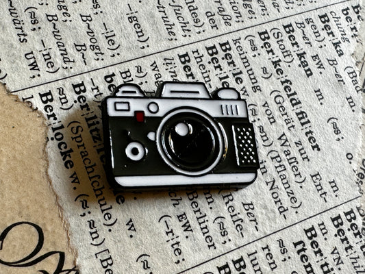Metall-Pin "Fotoapparat" (schwarz)